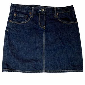 J. Crew dark wash mini jean skirt, Sz 28
